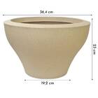 Vaso Ming Redondo Baixo 23 (12l) Cor Areia Nutriplan