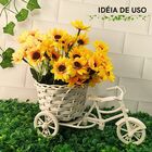 Vaso Mini Bicicleta Decorativa P/ Mesas Flores Artificiais