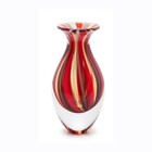 Vaso Mini Em Murano Bastões Vermelho, Roxo E Âmbar Cadoro