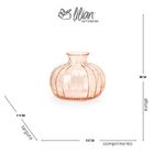 Vaso Mini Em Vidro Canelado 11x9cm