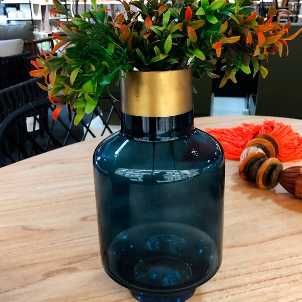 Vaso Moderno Coleção Azul Oxford Mod. 1