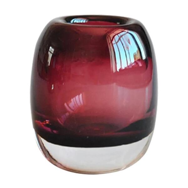 Vaso Murano L´hermitage Cor Vinho E Preto 12,5x16 28035