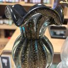 Vaso Murano Trouxinha Preto Com Dourado Decoração Ambiente 13