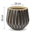 Vaso Origami Redondo 30 Envelhecido