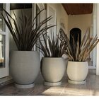 Vaso Oval 42x39cm Polietileno Sem Prato Fibrarte Lux Telhas