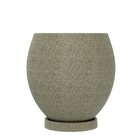 Vaso Oval 42x39cm Polietileno Sem Prato Fibrarte Lux Telhas