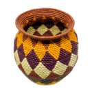 Vaso Palha De Tucumã Colorida - Mod. 1