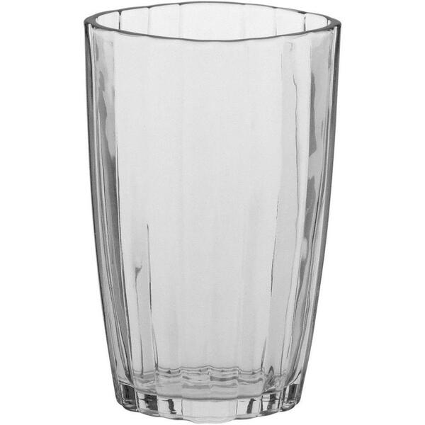 Vaso Para Enfeite Decorativo Casa De Vidro Trasparente 24cm