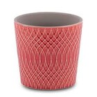 Vaso Para Flores Suculentas E Plantas Cerâmica Vermelho Decor