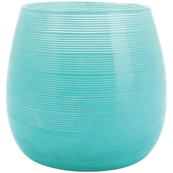 Vaso Para Jardim De Vidro Verde Decorativo Enfeite Ambiente