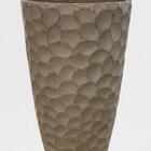 Vaso Para Planta 77 Cm Fibrocimento Taupe Cone - Flor Arte