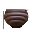 Vaso Para Plantas - Bolonha Marrom Mesclado