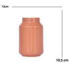 Vaso Para Plantas Cerâmica Laranja Terra Decoração Para Sala