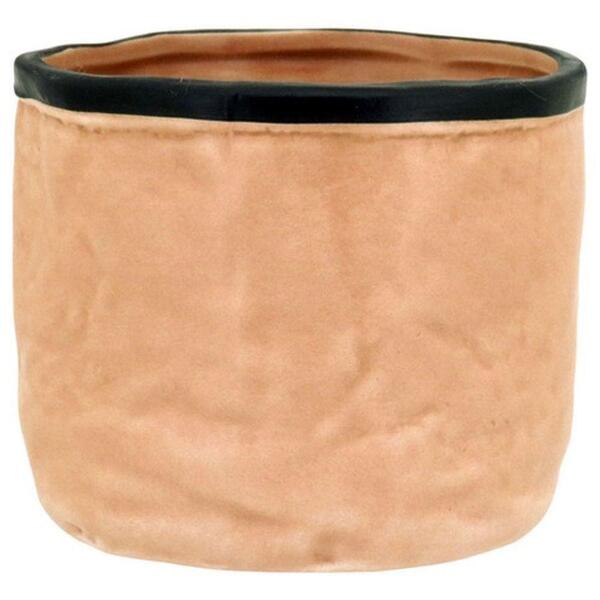 Vaso Para Plantas Decorativo Enfeite De Cerâmica Bege 10cm