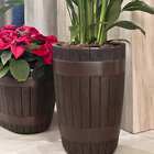 Vaso Para Plantas Decorativo Polietileno Tina Carvalho