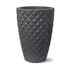 Vaso Para Plantas Diamante Cônico Preto