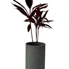 Vaso Para Plantas Grid Coluna  45x40 - Cinza Cimento 004