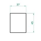 Vaso Para Plantas Grid Coluna  45x40 - Marrom Cafe 003