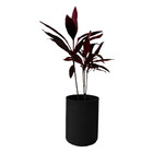 Vaso Para Plantas Grid Coluna  45x40 - Preto 002