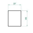 Vaso Para Plantas Grid Coluna  45x40 - Vermelho Pau Brasil 005