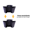 Vaso Para Plantas Horta Vertical Flores Jardim Suculenta Amar