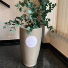 Vaso Para Plantas - Pisa 30cm Largura X 53cm Altura - Pedra