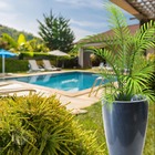 Vaso Para Plantas - Pisa 52cm Lagura X 90cm Altura - Azul Cob