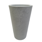 Vaso para Plantas Polietileno Texturizado 59x43cm Cinza