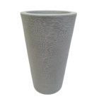 Vaso para Plantas Polietileno Texturizado 79x48cm Cinza