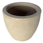 Vaso Para Plantas Redondo em Polietileno 28x33cm 19L Bege