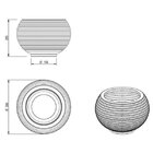 Vaso Para Plantas Redondo Em Polietileno 34 Esfera Latticce 2