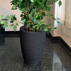 Vaso Para Plantas - Siena 30cm Largua X 40cm Altura - Preto F