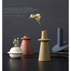 Vaso Para Sala Decorativo Enfeite Joana Cerâmica Branco 12cm