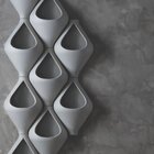 Vaso Parede 51x35cm Gota Japi Cimento