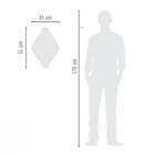 Vaso Parede 51x35cm Gota Japi Cimento