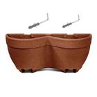 Vaso Parede Modular Duplo Cor Ferrugem Terraza (grande) Nutri