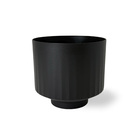 Vaso Pequeno em Plástico 10x11cm Preto San Raiz