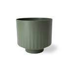Vaso Pequeno em Plástico 10x11cm Verde Militar San Raiz
