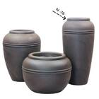 Vaso Persa Redondo Alto 78 (64,5l) Cor Chumbo Nutriplan