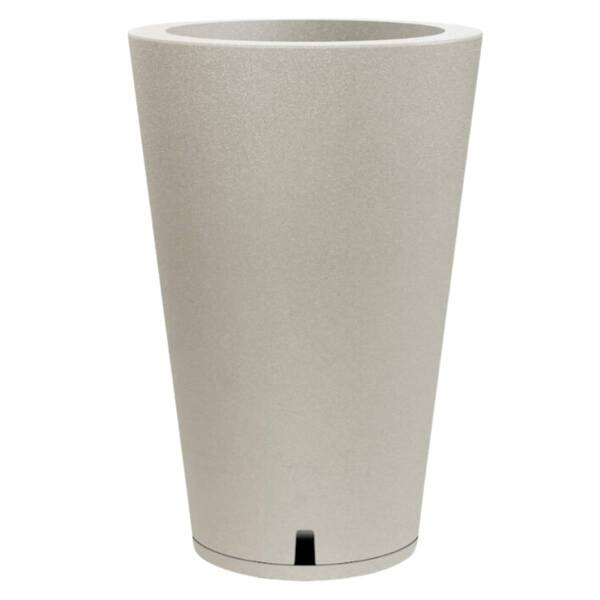 Vaso Petra Cônico 45 Com Prato (19l) Cor Cimento Nutriplan