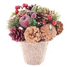 Vaso Pinha Decorativo 1pc 17x17x18,5cm Decoração De Natal