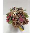 Vaso Pinha Decorativo 1pc 17x17x18,5cm Decoração De Natal