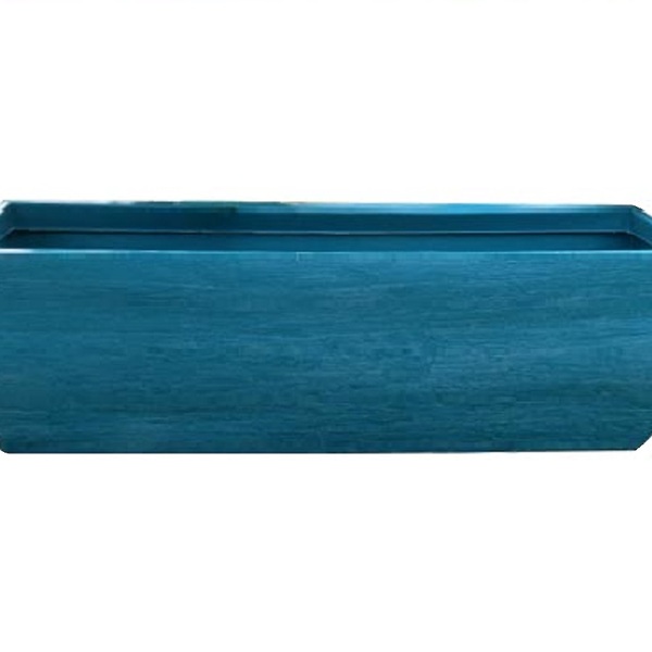 Vaso Planta 100x30 Jardineira Floreira Polietileno - Azul Tur
