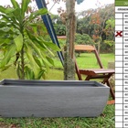 Vaso Planta 100x30 Jardineira Floreira Polietileno - Cinza Ci