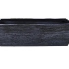 Vaso Planta 100x30 Jardineira Floreira Polietileno - Preto 002