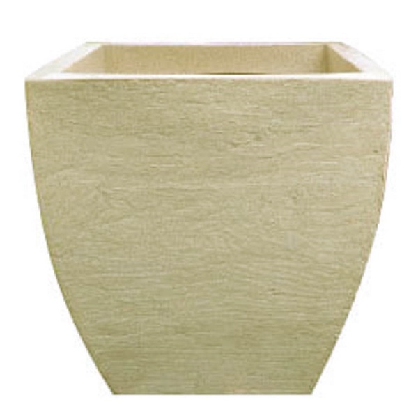 Vaso Planta 30x30 Moderno Trapézio Polietileno - Areia 001