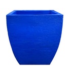 Vaso Planta 30x30 Moderno Trapézio Polietileno - Azul Arara 0