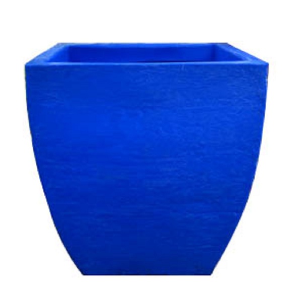 Vaso Planta 30x30 Moderno Trapézio Polietileno - Azul Arara 0