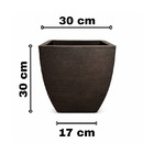 Vaso Planta 30x30 Moderno Trapézio Polietileno - Azul Bebe 019