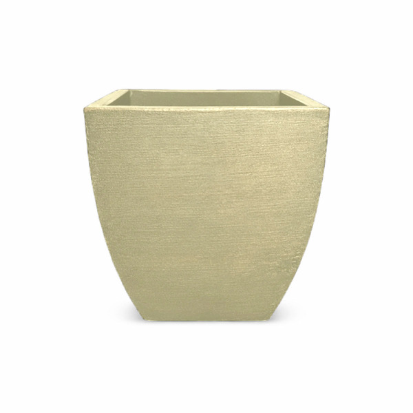 Vaso Planta 30x30 Moderno Trapézio Polietileno - Bege Castanh